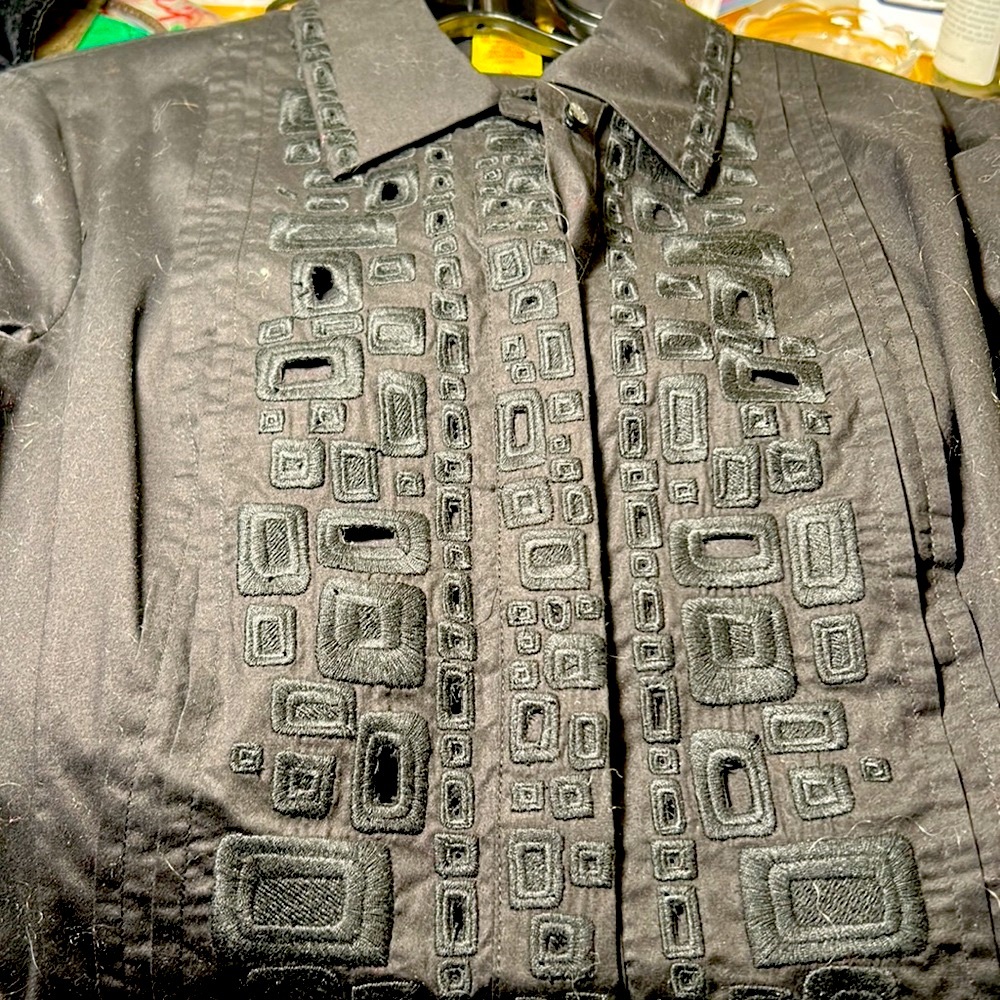 Catherine Malandrino button down Spanish style shirt - Picture 2 of 13